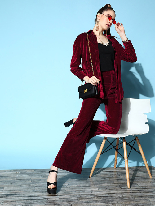 Velvet bell bottom pants 2025