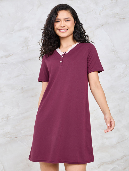 Lace front t shirt dress clearance