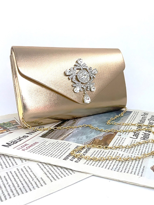 Gold metallic clutch purse cheap