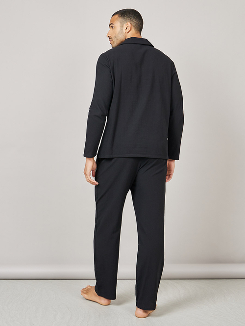 Revere collar pyjama set clearance