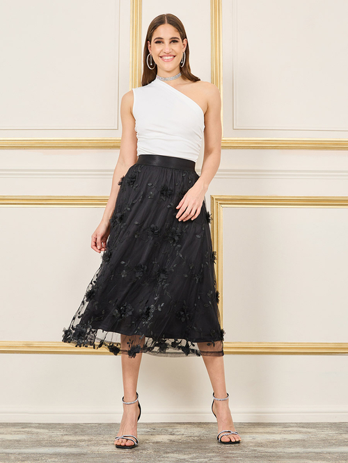 Embroidered applique skirt new arrivals
