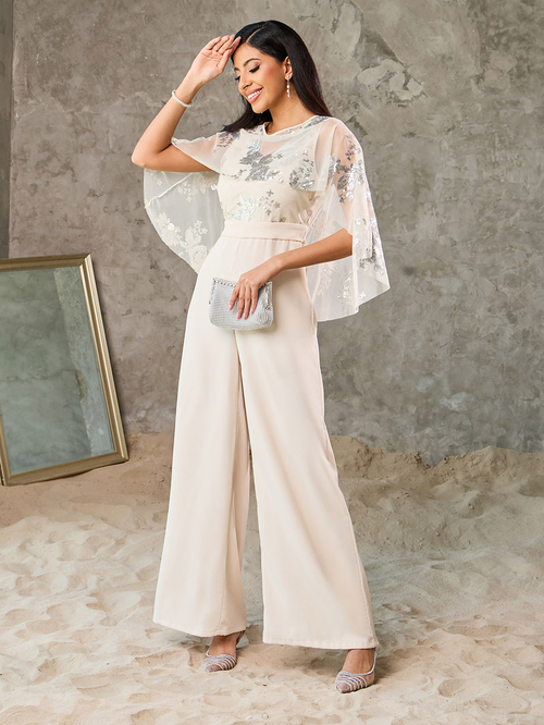 Cape style jumpsuit clearance