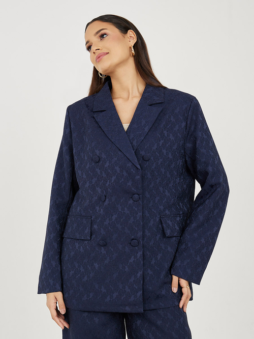 Satin longline blazer cheap