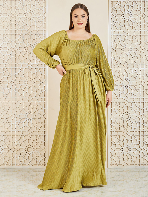 Maxi plisse dress shop