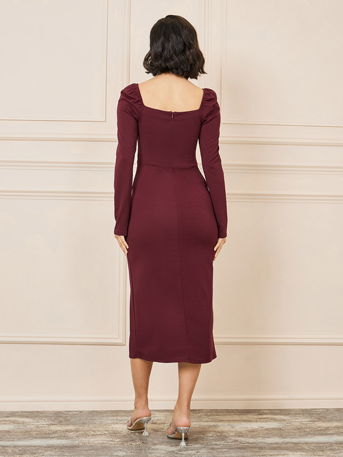 Embellished midi dress bodycon online