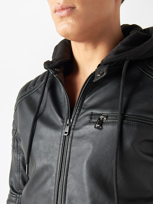 Lee cooper pu bomber jacket mens shop