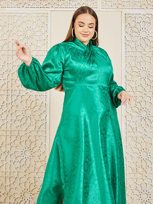 Green handkerchief dress store