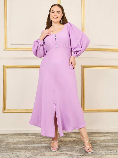 Front slit maxi dress deals