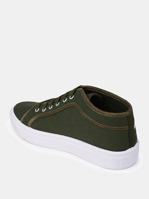 Mid top canvas shoes store