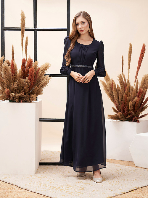 Maxi dress with waistband clearance