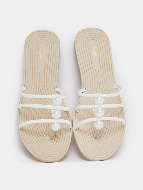 Strappy beaded sandals store