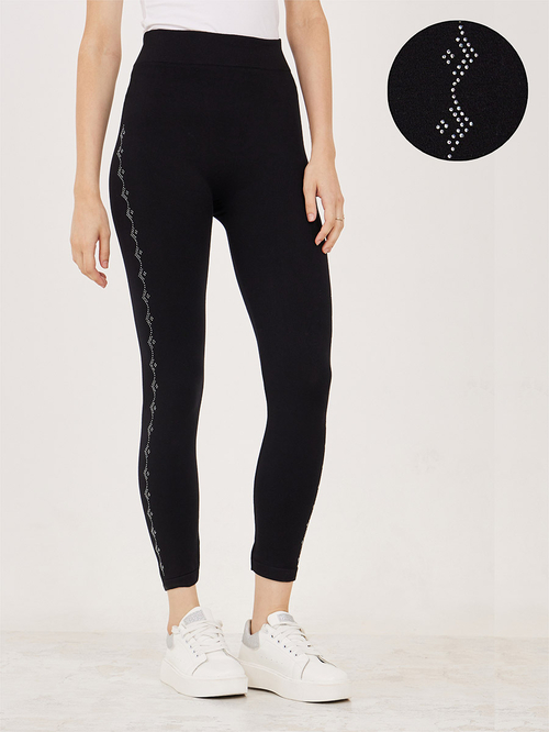 Studded leggings plus size cheap