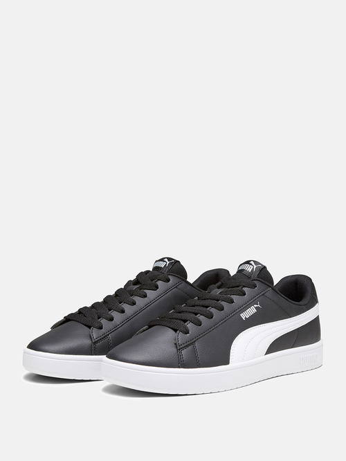 Buy Rickie Classic Leather Look Lace Up Sneakers Black For Men Styli Saudi