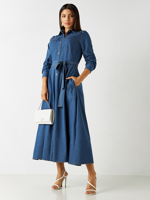 A line midi shirt dress clearance