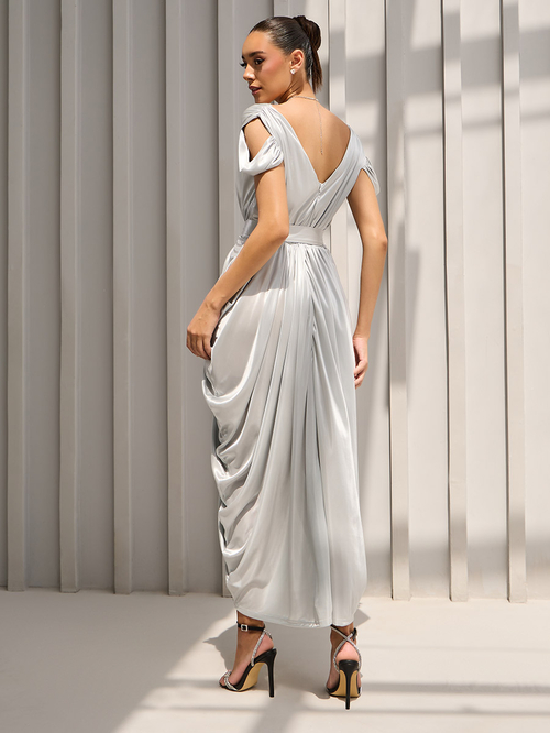 Cold shoulder sheath dress clearance