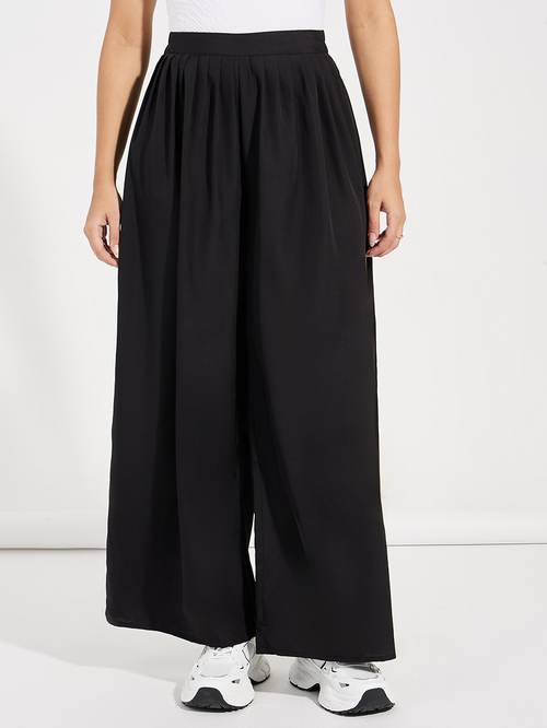 Lazy linen straight pants