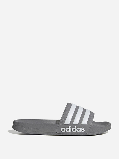 Buy Adilette Shower Slides Grey For Men Styli Saudi