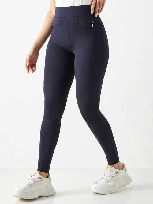 Navy blue treggings cheap