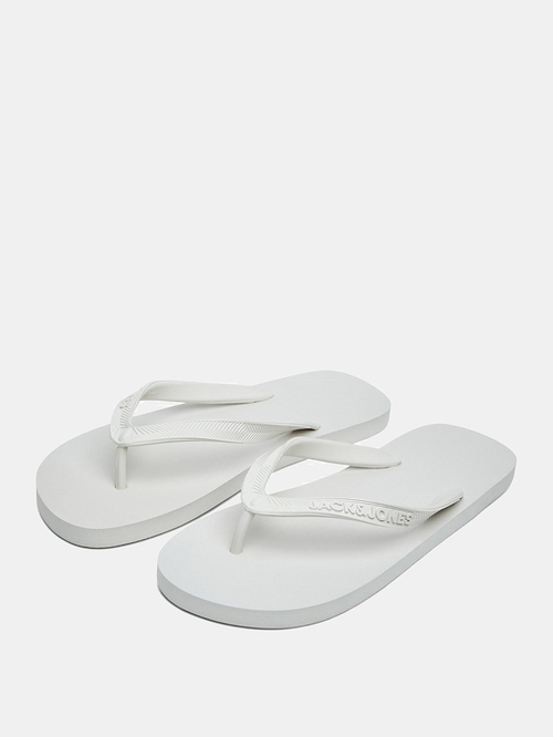 Buy Logo Embossed Basic Flip Flop Off White For Men Styli Saudi