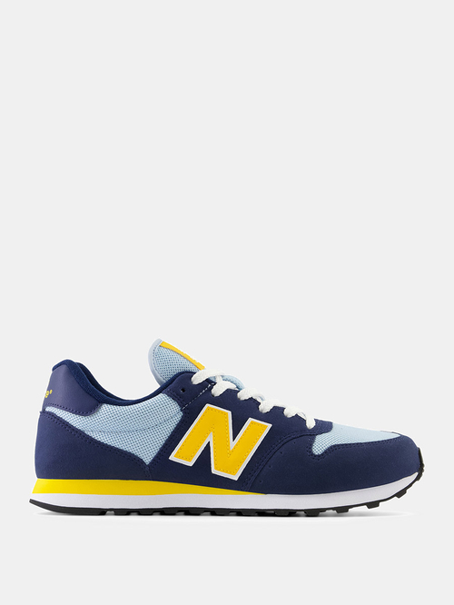 Buy 500 Colorblock Lace Up Sneakers Navy Blue For Men Styli UAE