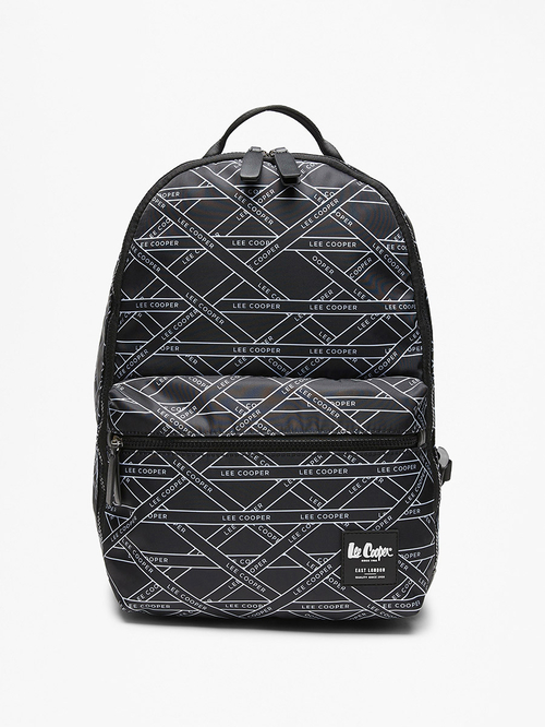Buy Monogram Print Laptop Sleeve Backpack Black For Women Styli Saudi