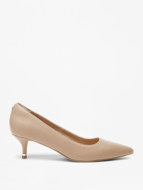 Nude kitten heel pumps shop