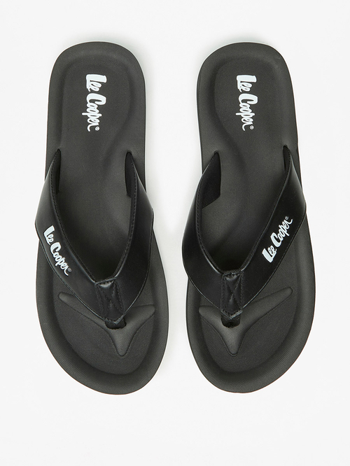 Lee cooper black slippers shop