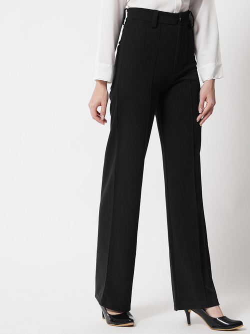 Straight leg ladies trousers discount