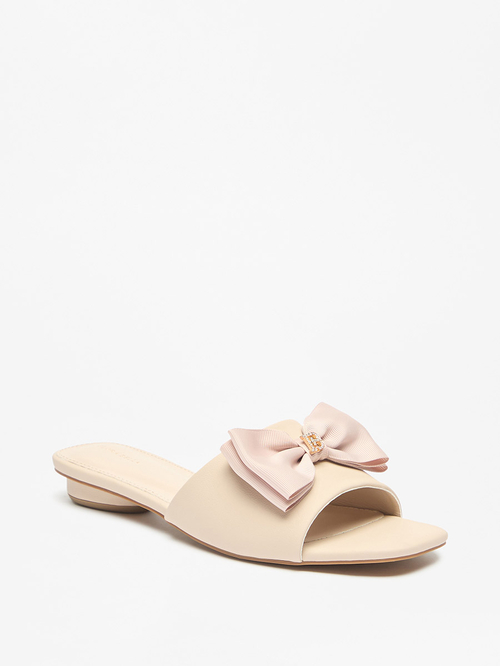 Nude bow slides shop