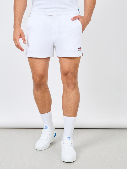 Mens white tailored shorts online