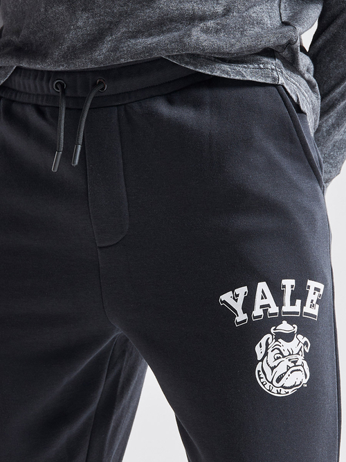 Black printed joggers new arrivals