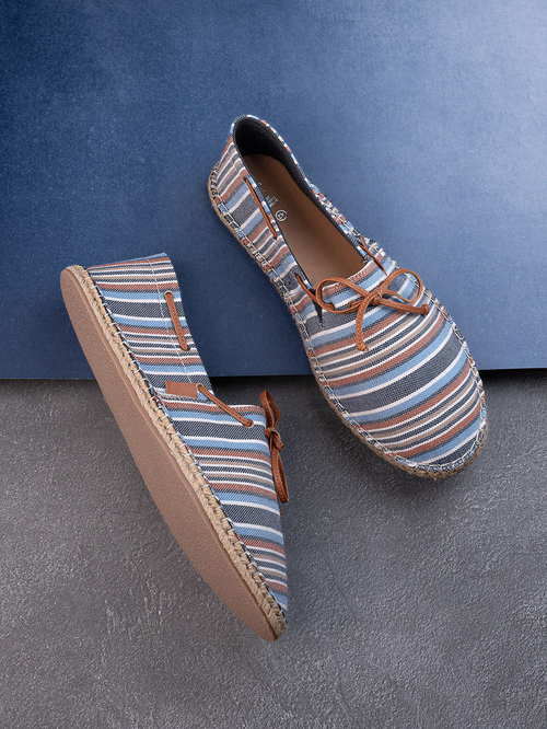 Buy Striped Tassel Canvas Espadrilles Multi For Men Styli Saudi