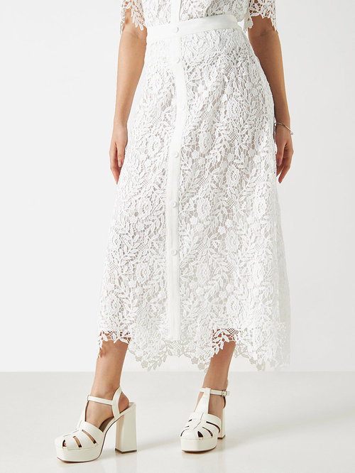 Button lace skirt store