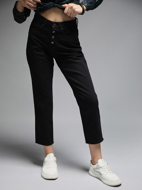 Look com cropped jeans discount