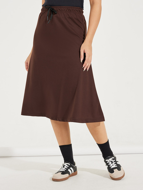 Knit drawstring skirt shop