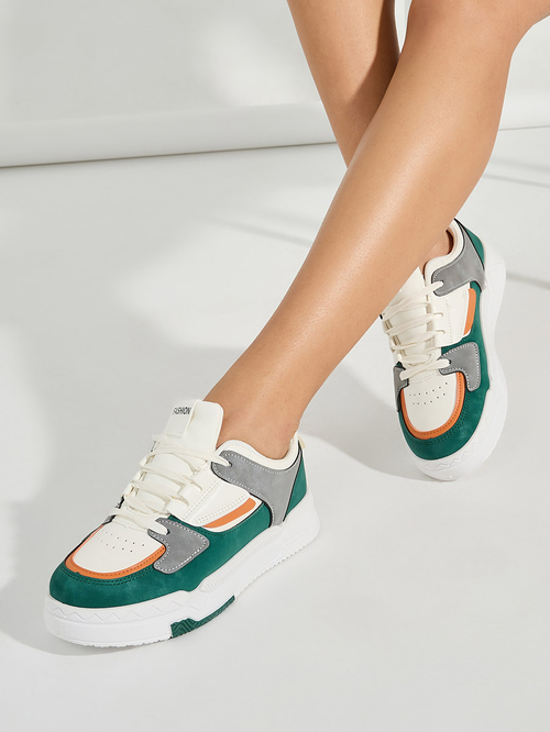 Block heel sneakers shop