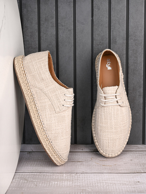 Mens cream espadrilles best sale