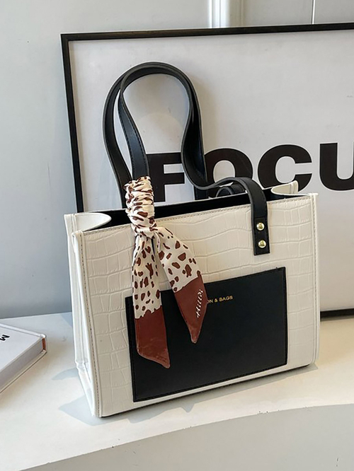Color block shoulder bag hotsell