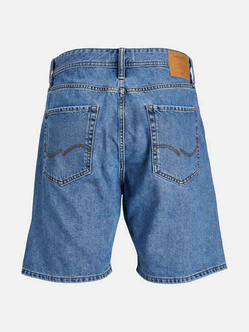 Buy Loose Fit Denim Shorts with Pockets Blue For Men Styli Saudi