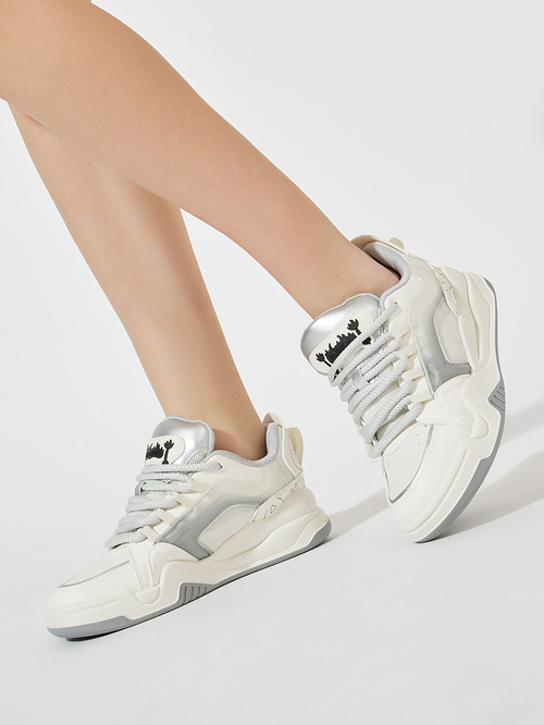 Buy Thick Rope Platform Sneakers Grey For Women Styli Saudi