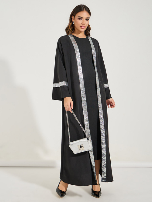 Embellished maxi kimono deals