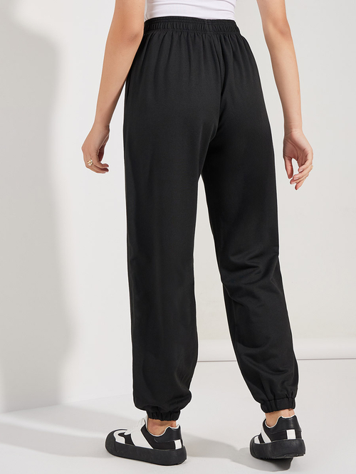 Solid black joggers 2025