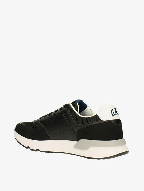 Buy Logo Detail Sneakers with Lace Up Closure Black For Men Styli Saudi