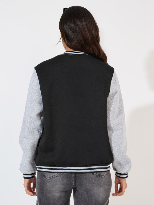 Longline varsity jacket online