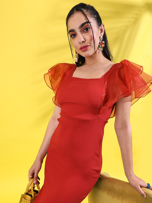 Ladies bodycon midi dress clearance