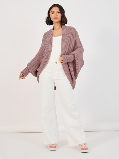 Longline cocoon cardigan store