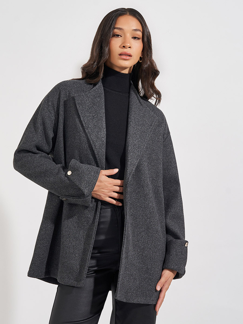 Longline wool jacket online