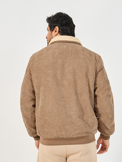 Utility jacket with fur on sale