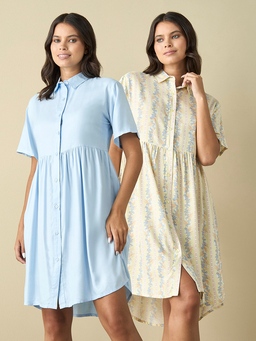Collared sleep shirt best sale
