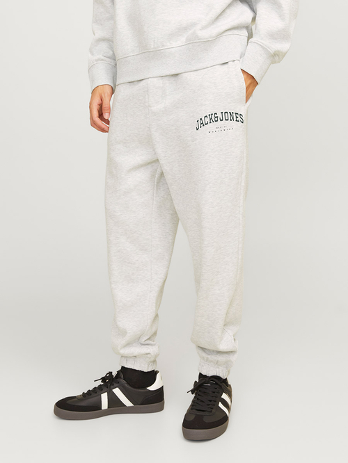 Buy Relaxed Fit Dropped Crotch Joggers White For Men Styli UAE